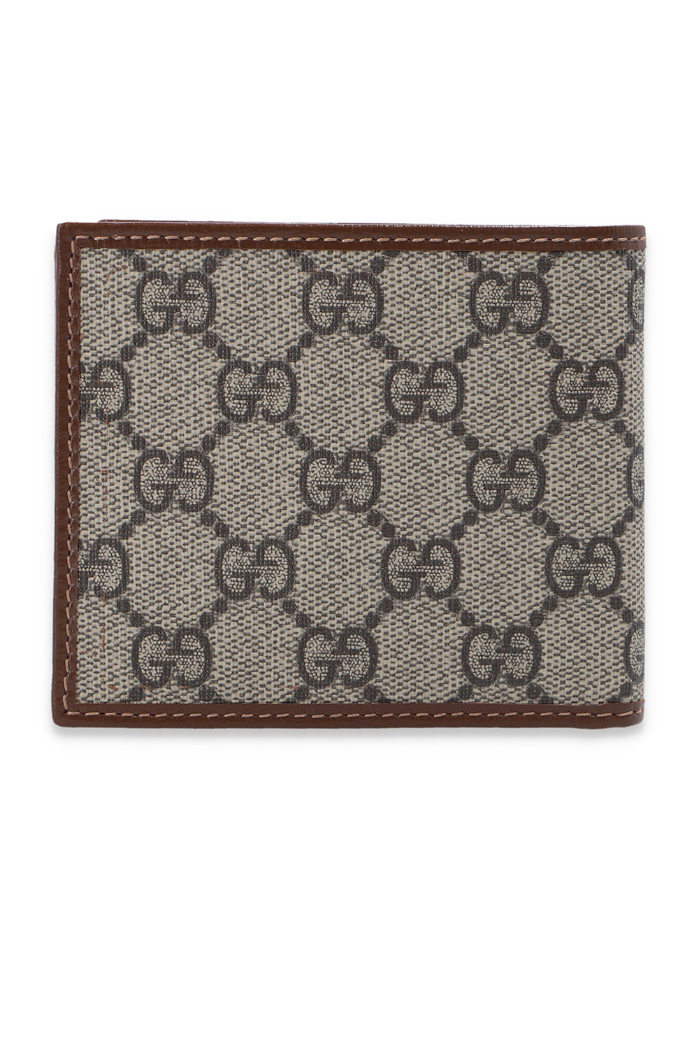 24AW new/GUCCI GGレザートリムウォレット Wallet Brown Gucci Wallet: Brown Leather with GG Detail